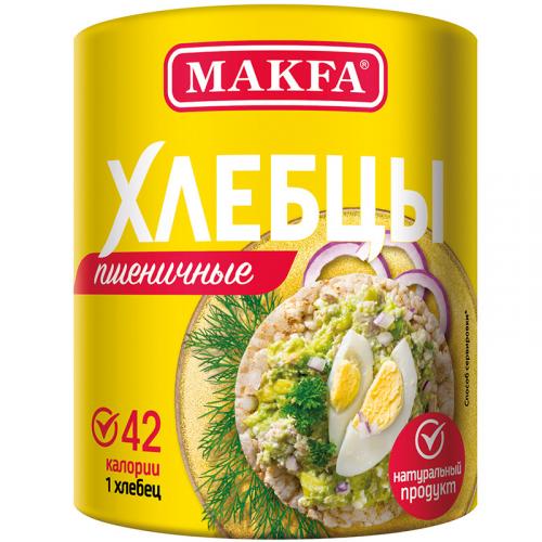 Хлебцы Makfa круглые пшеничные хрустящие зерновые, 100 г