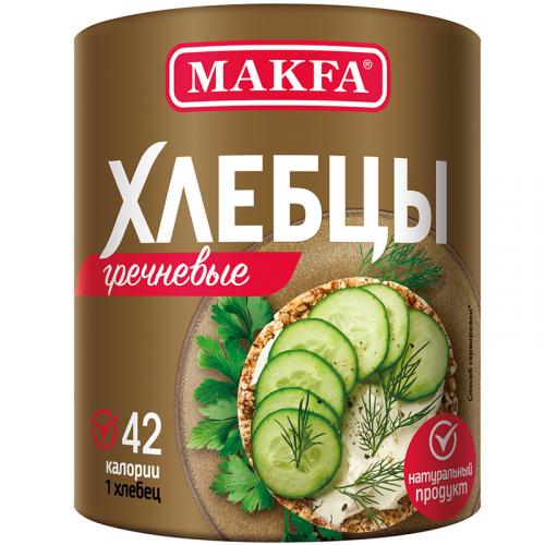 Хлебцы Makfa круглые гречневые хрустящие зерновые, 100 г