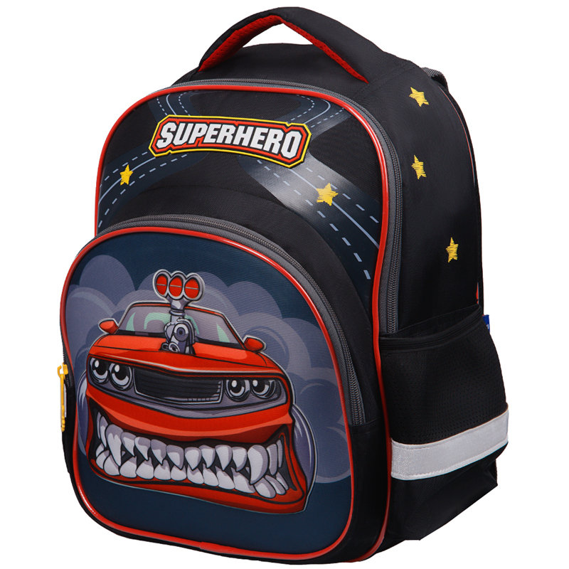 Рюкзак Berlingo Kids Superhero 36*27*12см, 1 отд, 3 кармана, эргономичная спинка, LED кант