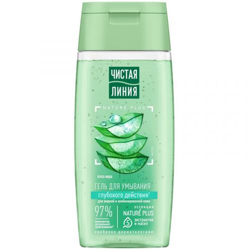 Гель для умывания Чистая линия глубокого действия для жирной и комбинированной кожи, 100 мл