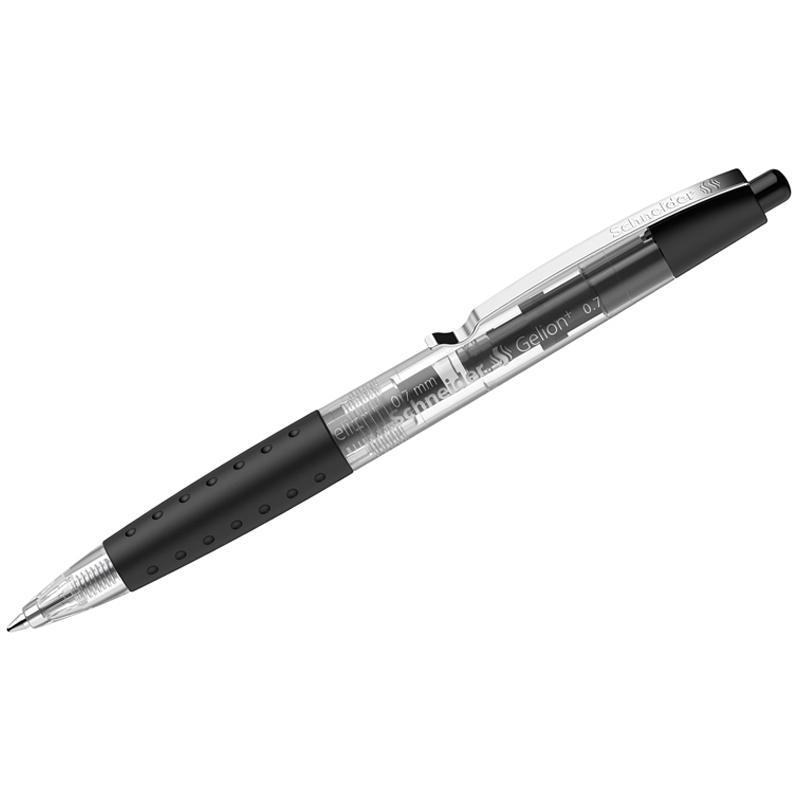 Ручка гелевая автоматическая Schneider Gelion+ черная, 0,7мм