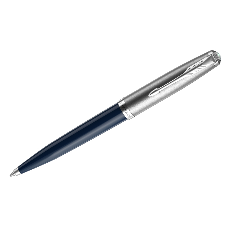 Ручка шариковая Parker 51 Midnight Blue CT черная, 1,0мм, поворот., подарочная упаковка