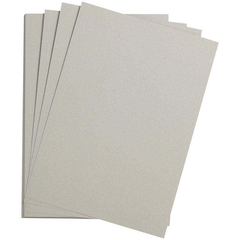 Цветная бумага 500*650мм., Clairefontaine Etival color, 24л., 160г/м2, облачно-серый, легкое зерно, хлопок