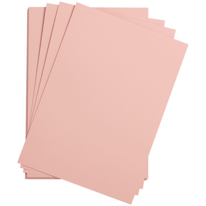 Цветная бумага 500*650мм., Clairefontaine Etival color, 24л., 160г/м2, темно-розовый, легкое зерно, хлопок