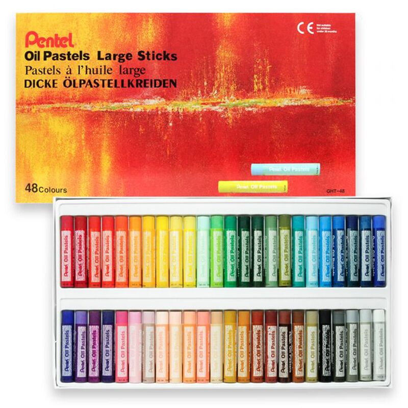 Пастель масляная Pentel Oil Pastels XXL 48цв, картон. упак.