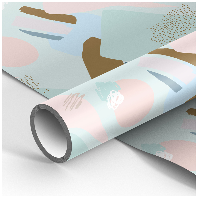 Упаковочная бумага глянц. 70*100см, MESHU Abstact design, 90г/м2