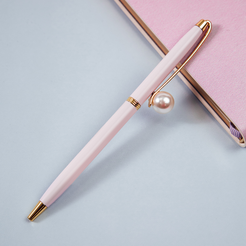 Ручка шариковая автоматическая MESHU Pink jewel синяя, 1,0мм