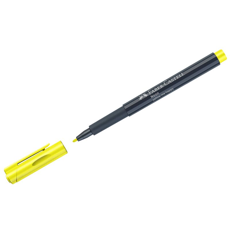 Маркер для декорирования Faber-Castell Neon, цвет 107 желтый, пулевидный, 1,5мм