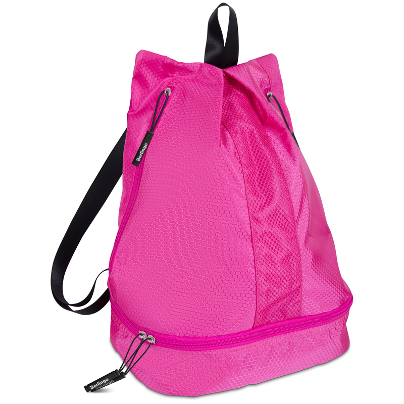 Мешок-сумка 1 отделение Berlingo Classic pink, 39*28*19см, 1 карман, отделение для обуви