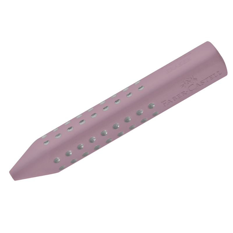 Ластик Faber-Castell Grip 2001 дымчато-розовый, трехгранный, 90*15*15мм