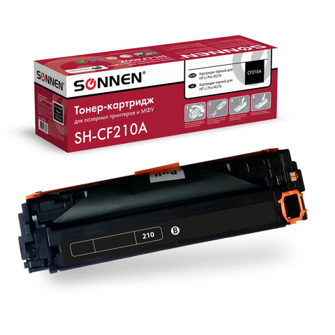 Картридж лазерный SONNEN (SH-CF210A) для HP LJ Pro M276 ВЫСШЕЕ КАЧЕСТВО, черный, 1600 страниц, 363958