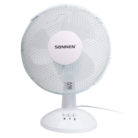 Вентилятор настольный SONNEN "Desk Fan", 25Вт, 2 режима