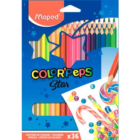 Карандаши цветные Maped COLOR&#039;PEPS 36 цв.