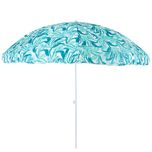 Зонт пляжный Листья, 240 см, 8 спиц, полиэстер/сталь