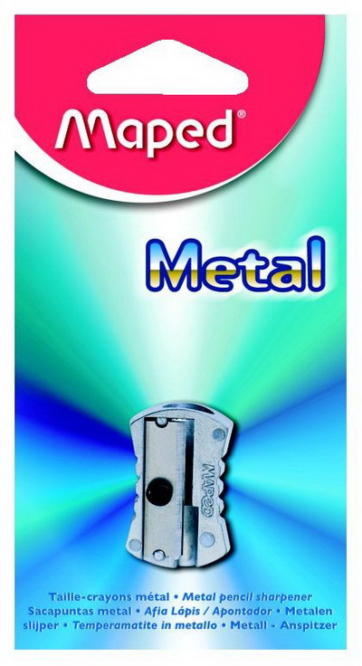 Точилка MAPED METAL 1 отверстие, метал. классический дизайн