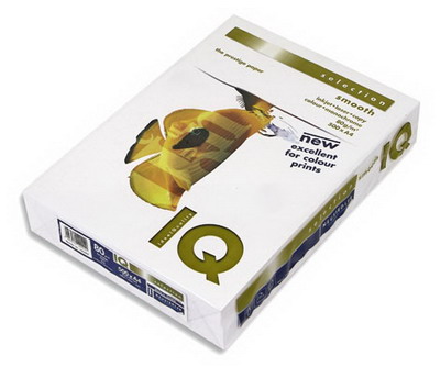 Бумага IQ Smooth (А4, марка А+, 80 г/кв.м, 500 л)