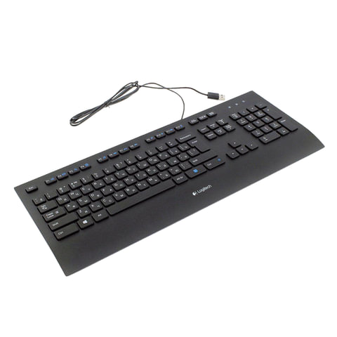 Клавиатура проводная LOGITECH K280e, USB, 104 клавиши, черная, 920-005215