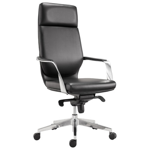 Кресло офисное BRABIX PREMIUM Resonance EX-755, мультиблок, алюминий, экокожа, черное, 532487