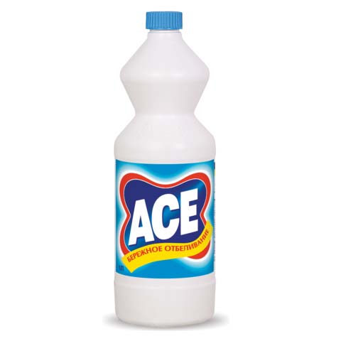 Средство для отбеливания и чистки тканей 1 л, ACE (Ас), для белой ткани