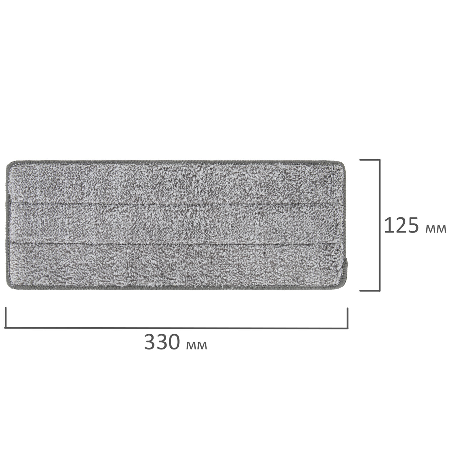 Насадки МОП для швабры (кармашки с 2-х сторон)  микрофибра, 33х12,5 см, LAIMA