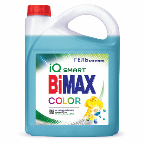 Средство для стирки жидкое 4,8 кг, BIMAX Color, гель