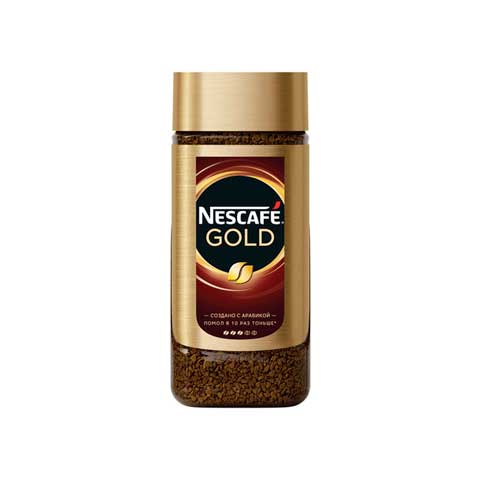 Кофе молотый в растворимом NESCAFE (Нескафе) Gold, сублимированный, 95 г, стеклянная банка, 04813, 12326188