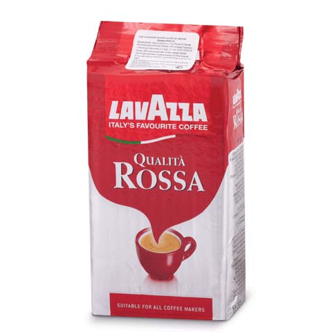 Кофе молотый LAVAZZA Qualita Rossa, 250 г, вакуумная упаковка, 3580