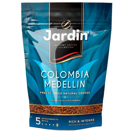 Кофе растворимый JARDIN Colombia medellin, сублимированный, 150 г, мягкая упаковка