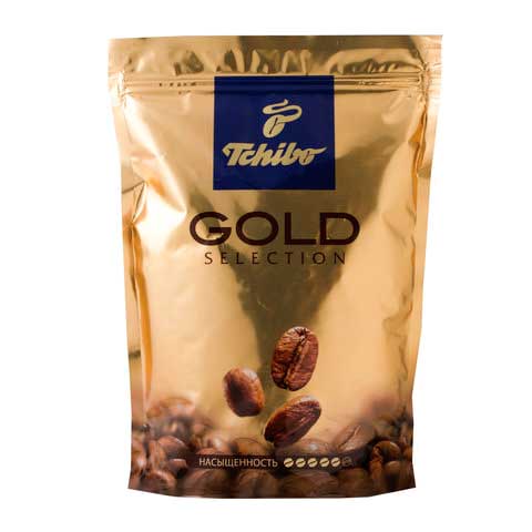 Кофе растворимый TCHIBO Gold selection, сублимированный, 285 г, мягкая упаковка, 10199