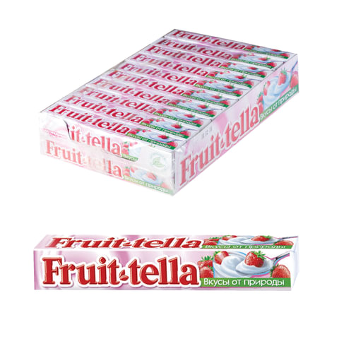 Жевательная конфета FRUITTELLA (Фруттелла) Клубничный йогурт, 41 г, 86785