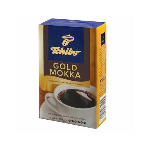 Кофе молотый TCHIBO (Чибо) Gold Mokka, натуральный, 250 г, вакуумная упаковка