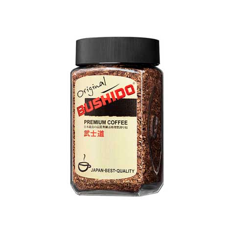 Кофе растворимый BUSHIDO Original, сублимированный, 100 г, 100% арабика, стеклянная банка, 1004