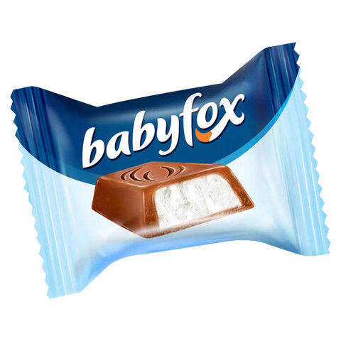 Конфеты шоколадные BABYFOX c молочной начинкой, 500 г, пакет, УК803