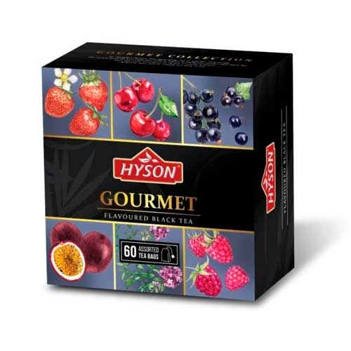 Чай HYSON черн. Gurmet Tea Collection 60 пак x 1.5гр/уп