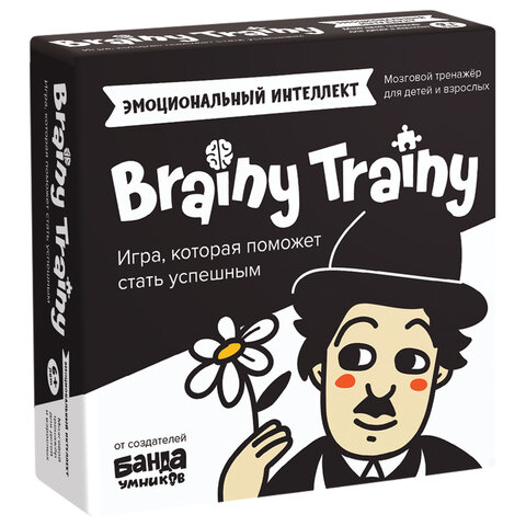Игра головоломка развивающая BRAINY TRAINY. Эмоциональный интеллект 80 карточек, BRAINY TRAINY, УМ462