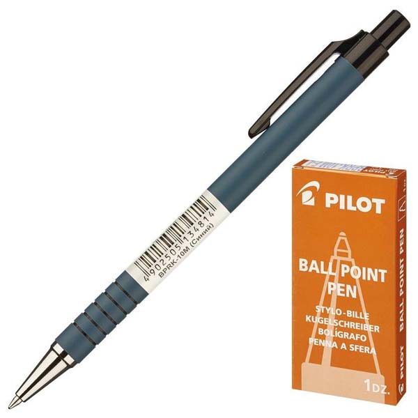 Ручка шариковая PILOT BPRK-10M автомат синий 0.32мм