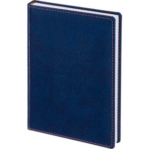 Ежедневник недатированный Attache Bizon искусственная кожа A5 176 листов синий (142x210 мм)