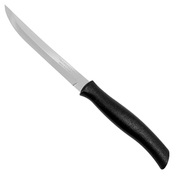 Нож кухонный Tramontina Athus 12,7см, пластмассовая ручка, черный