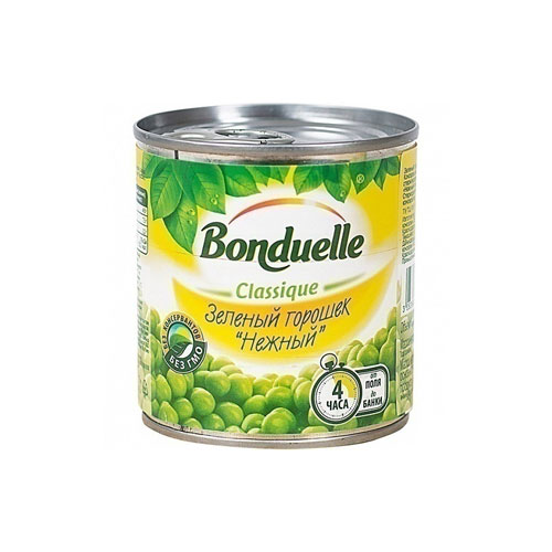 Горошек зеленый Bonduelle нежный, 400 г