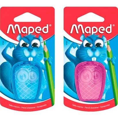 Точилка пластиковая Maped Pulse с контейнером 1 отверстие,071450