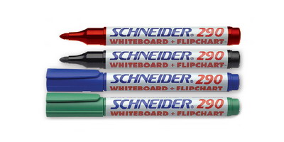 Набор маркеров для досок и флипчарт SCHNEIDER Maxx 290 набор 4цв
