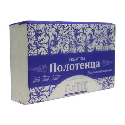Сыктывкарские PROFESSIONAL  полотенца  бум.лист Z - Fold, 2-сл.,190 листов/20шт/уп 210х230 мм,