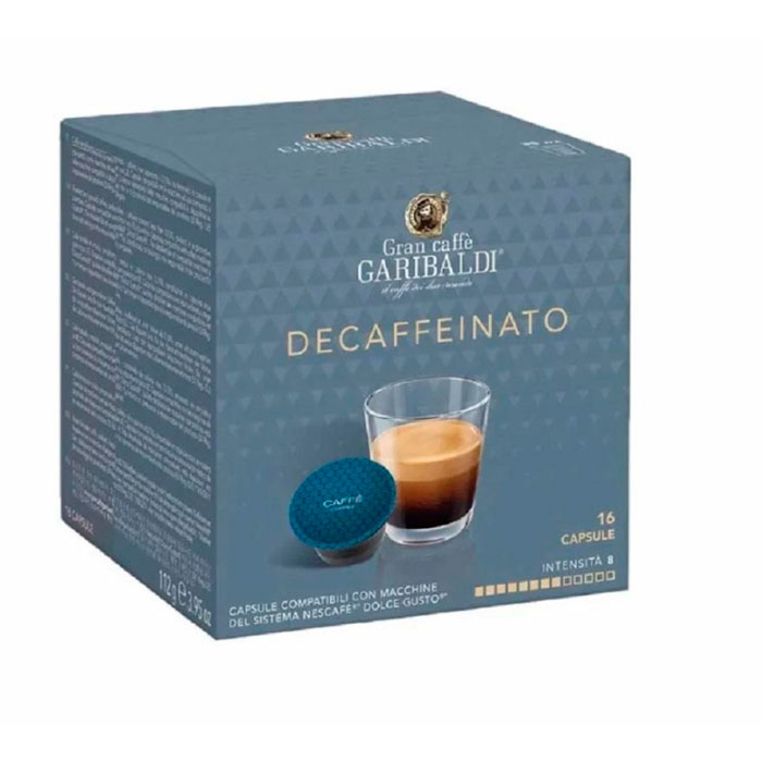 Кофе в капсулах Garibaldi Decaffeinato (DG), 16 шт в упаковке