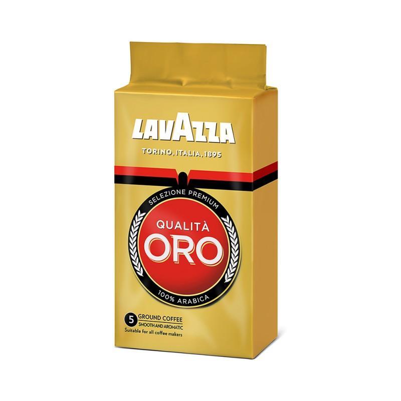 Кофе LAVAZZA "Oro" в зернах, натуральный, арабика 100%, 250г, вакуумная упаковка