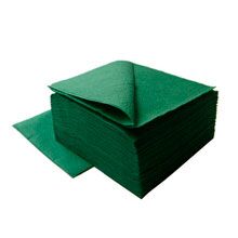 Салфетки  бумажные Ros-hy, ф.24, 1сл., 350 л., зеленые