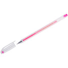 Ручка гелевая Crown Hi-Jell Color розовая, 0,7мм