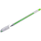 Ручка гелевая Crown Hi-Jell Color светло-зеленая, 0,7мм