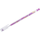 Ручка гелевая Crown Glitter Metal Jell розовая с блестками, 1,0мм