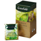 Чай Greenfield Green Melissa  25пак/уп со вкусом мяты и мелиссы