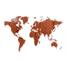 Деревянная карта мира World Map Wall Decoration Exclusive красное дерево